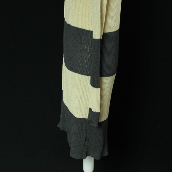 Doe & Rae | Gray & Beige Open Faced Cardigan | Sz S - Picture 8 of 15